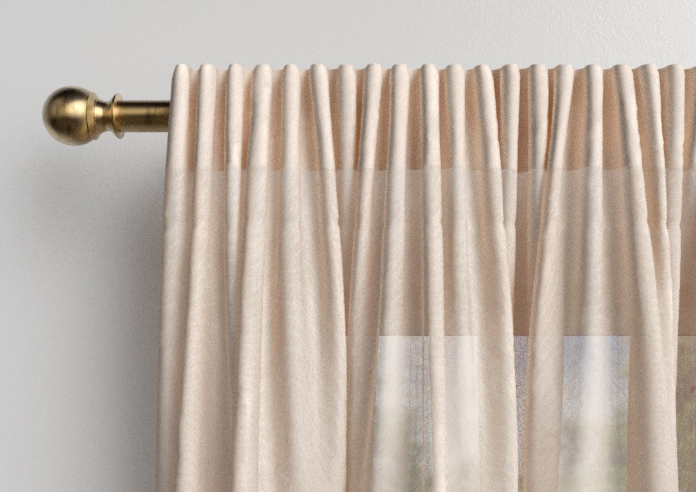 Pavia Voile, Peach Blush - Made to Measure Curtains - Image 9